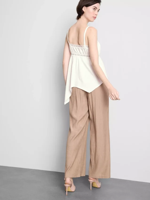 Cami-Top aus Baumwolle mit Hanky-Saum