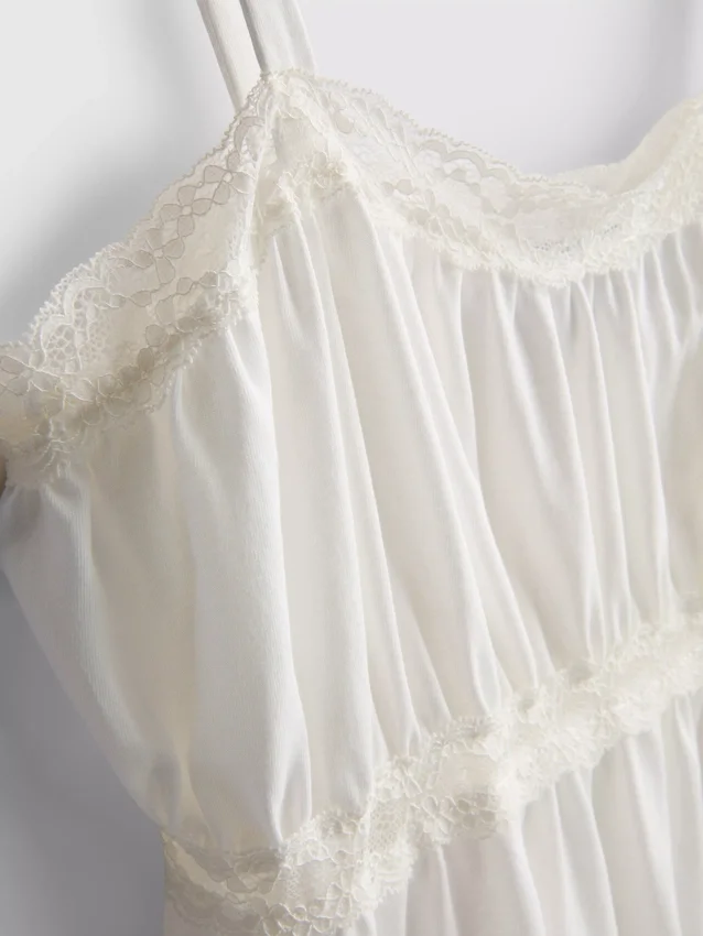 Cami-Top aus Baumwolle mit Hanky-Saum