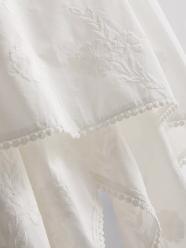 Cami-Top aus Baumwolle mit Hanky-Saum