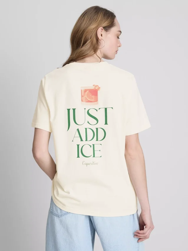 Campari Baumwoll-T-Shirt mit Rundhalsausschnitt