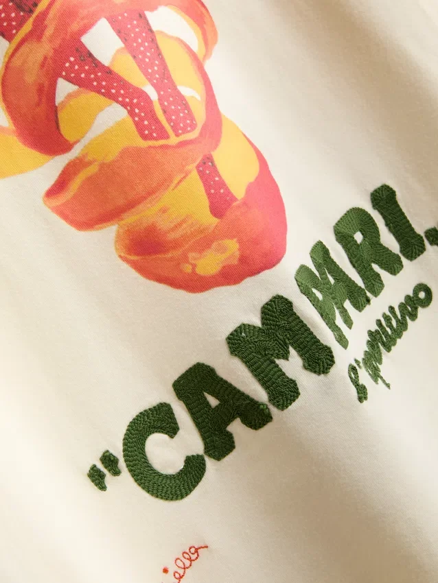 Campari Baumwoll-T-Shirt mit Rundhalsausschnitt