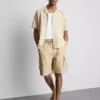 Cargo-Shorts aus Leinenmischung