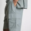 Cargo-Shorts aus Leinenmischung