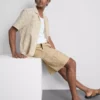 Cargo-Shorts aus Leinenmischung