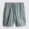 Cargo-Shorts aus Leinenmischung