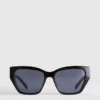 Cat-Eye-Sonnenbrille mit Nieten