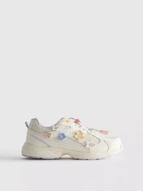Chunky-Sneaker mit Blumen-Details