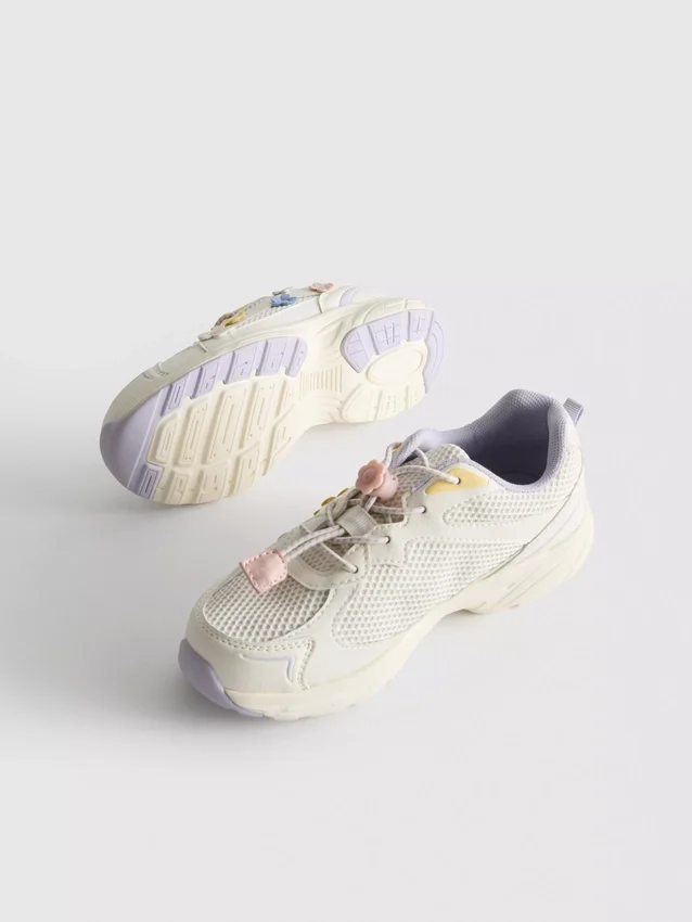 Chunky-Sneaker mit Blumen-Details