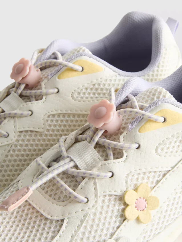 Chunky-Sneaker mit Blumen-Details
