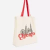 City-Tasche aus Baumwolle mit Grafikprint