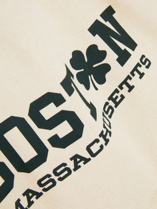 City-Tasche aus Baumwolle mit Grafikprint