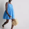 Cornelli-Minikleid aus Baumwolle