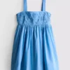Cornelli-Minikleid aus Baumwolle