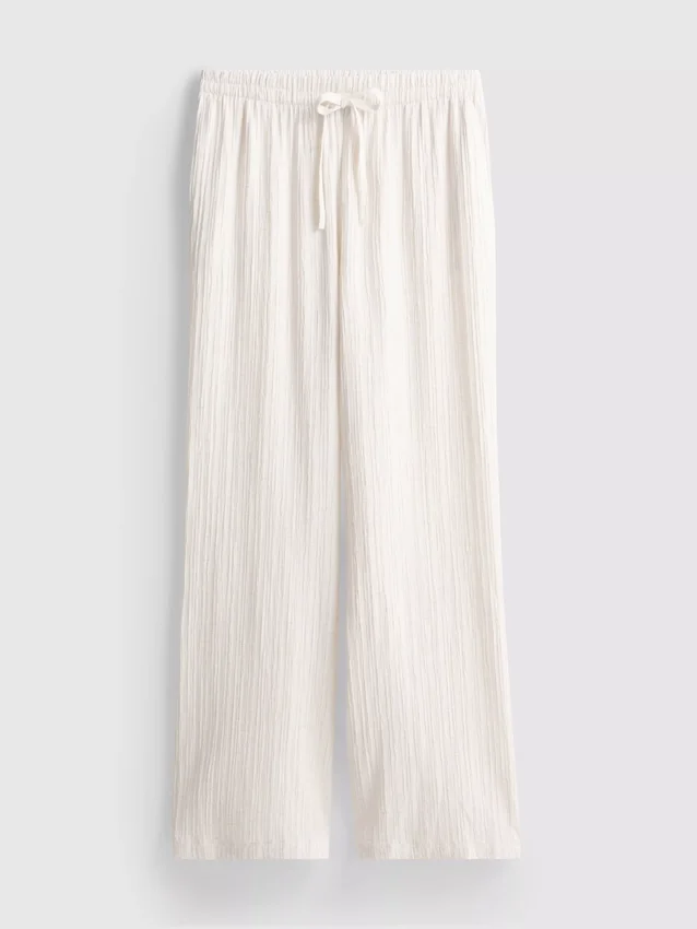 Crinkle-Hose mit geradem Bein