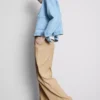 Crinkle-Hose mit weitem Bein