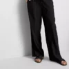 Crinkle-Hose mit weitem Bein