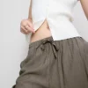 Crinkle-Hose mit weitem Bein
