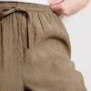 Crinkle-Hose mit weitem Bein