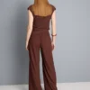 Crinkle-Hose mit weitem Bein