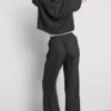 Crinkle-Hose mit weitem Bein