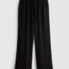 Crinkle-Hose mit weitem Bein