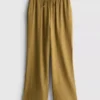 Crinkle-Hose mit weitem Bein