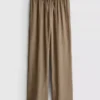 Crinkle-Hose mit weitem Bein