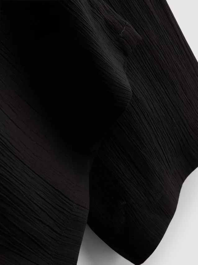 Crinkle-Hose mit weitem Bein