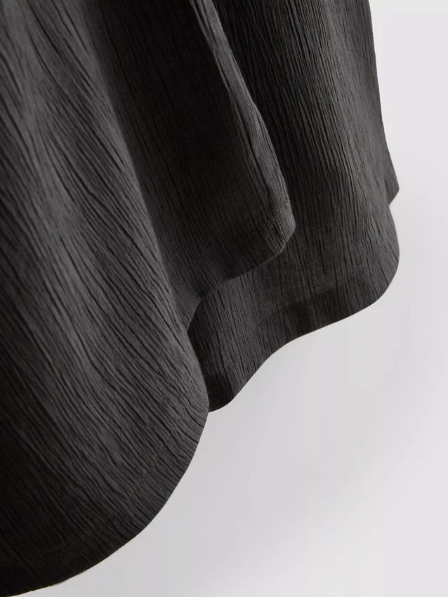 Crinkle-Hose mit weitem Bein