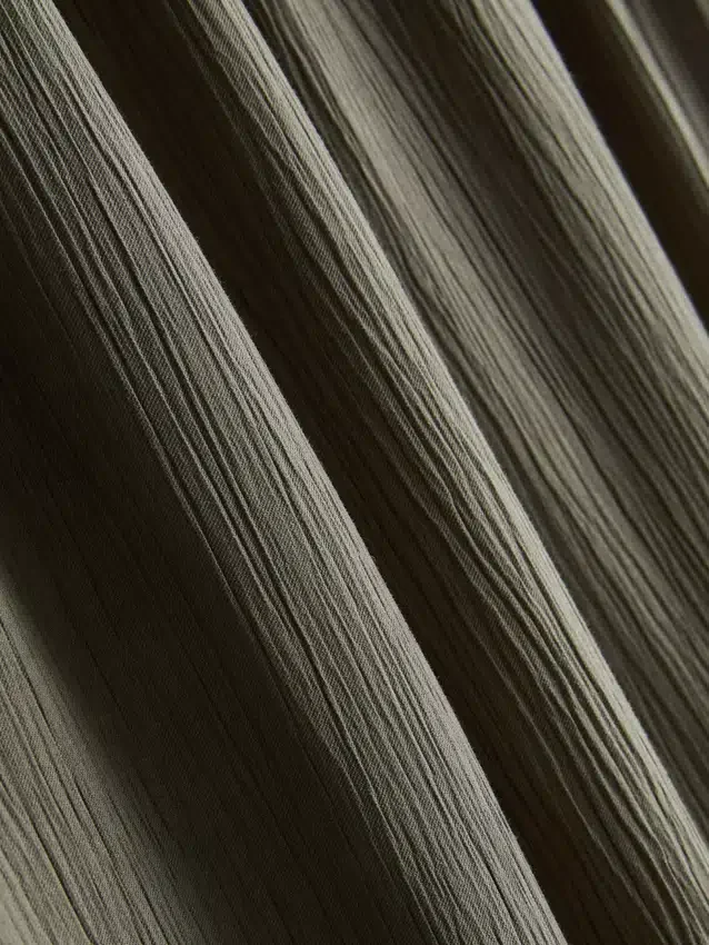Crinkle-Hose mit weitem Bein