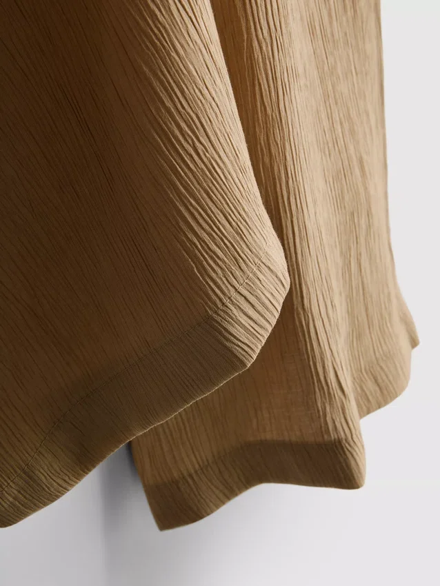 Crinkle-Hose mit weitem Bein