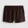 Crinkle-Shorts mit Kordelzug