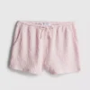 Crinkle-Shorts mit Kordelzug