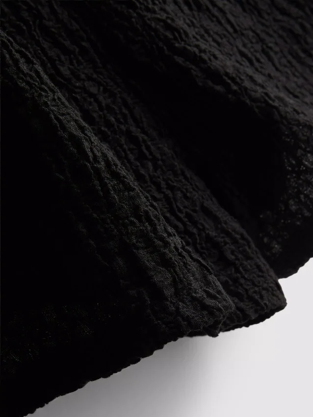 Crinkle-Shorts mit Kordelzug