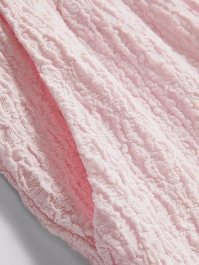 Crinkle-Shorts mit Kordelzug