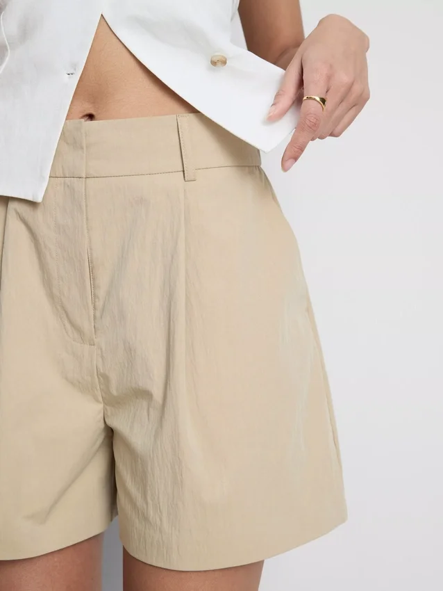 Cruise-Shorts mit hoher Taille und Struktur