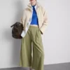 Culotte-Hose mit mittlerer Leibhöhe und weitem Bein