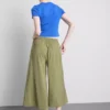 Culotte-Hose mit mittlerer Leibhöhe und weitem Bein