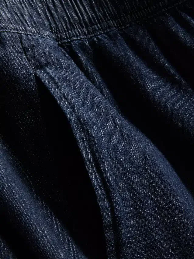 Culotte-Jeans mit weitem Bein