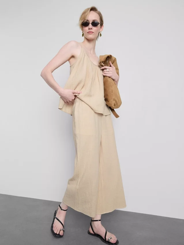 Culottes aus reiner Baumwolle