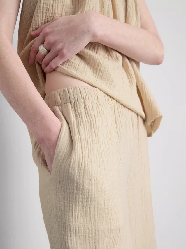 Culottes aus reiner Baumwolle
