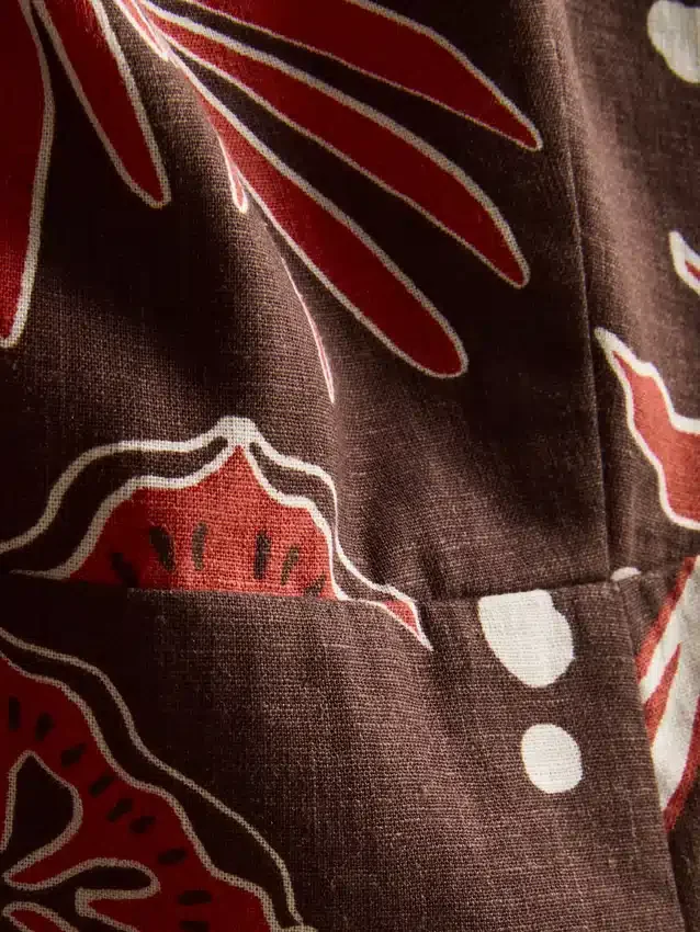 Das bedruckte Tanktop aus Leinenmischung von «The Edit»