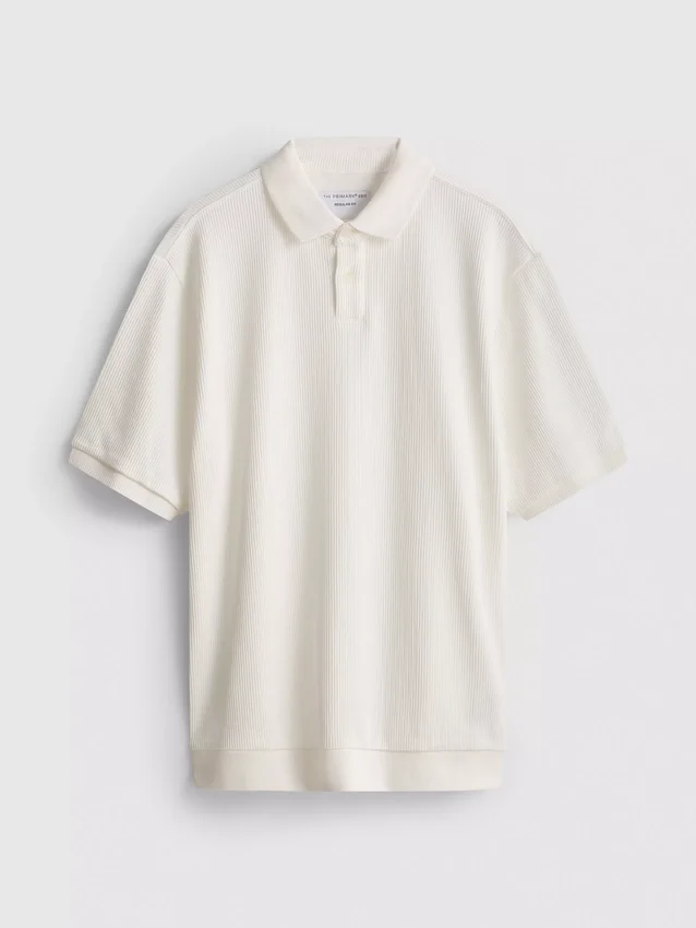 Das gerippte Polohemd von The Edit