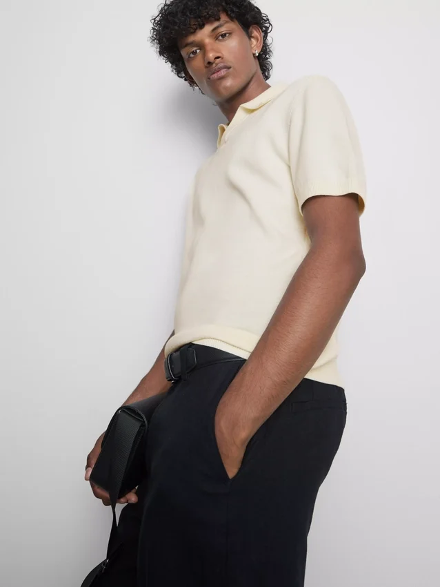 Das gestrickte Polohemd von The Edit