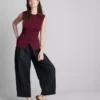 Das gestrickte Tanktop mit Knopfleiste von The Edit