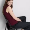 Das gestrickte Tanktop mit Knopfleiste von The Edit