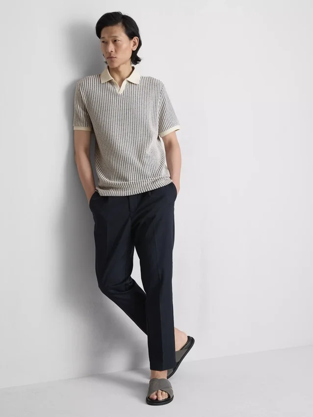 Das «The Edit» Jacquard-Polohemd