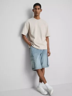 Denim-Cargo-Shorts