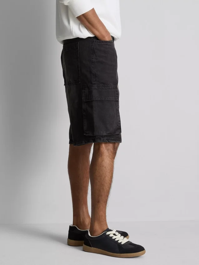 Denim-Cargo-Shorts