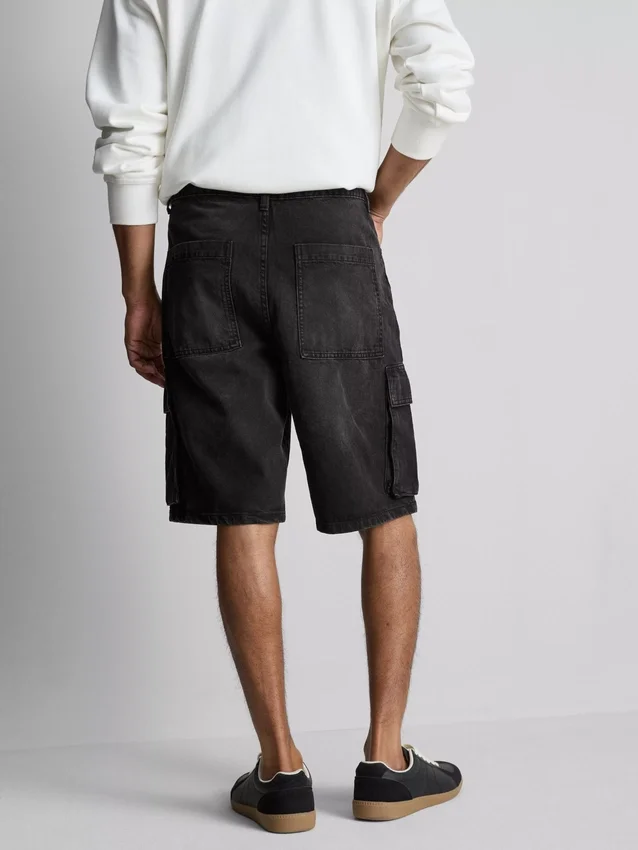 Denim-Cargo-Shorts